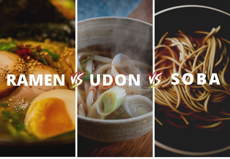 Ramen vs Udon vs Soba